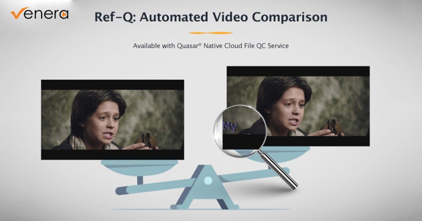 Reference-based automated video comparison for validating HDR, SDR, texted, and transcoded content versions.