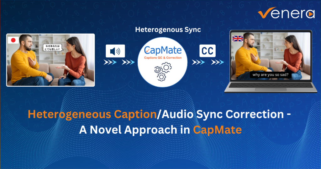 Heterogeneous Caption/Audio Sync Correction – A Novel Approach in CapMate®