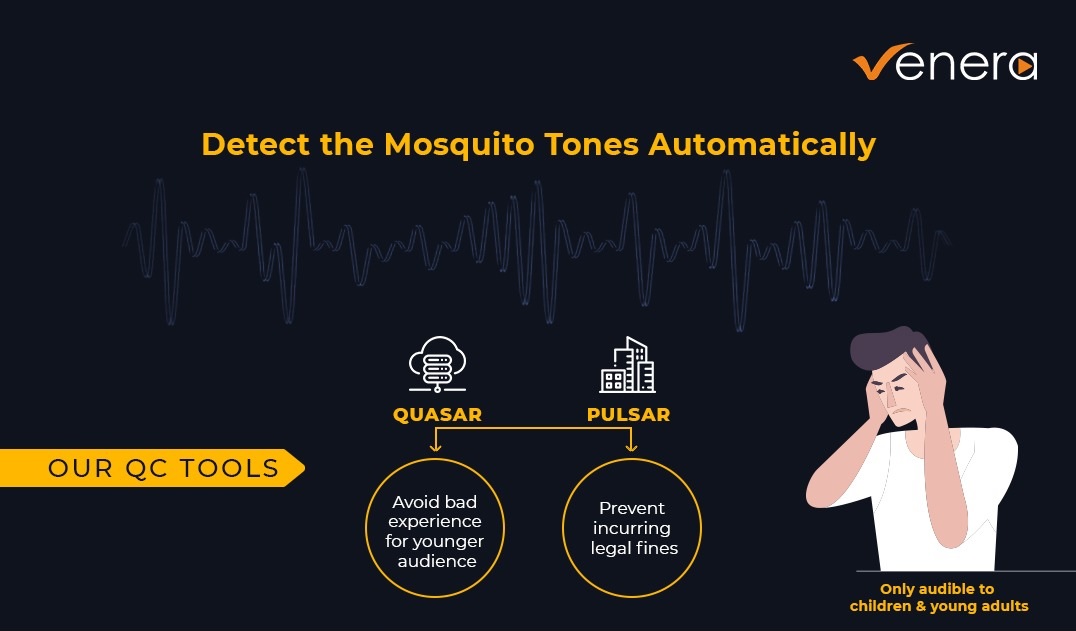 Automated detection of Mosquito Tone in media content